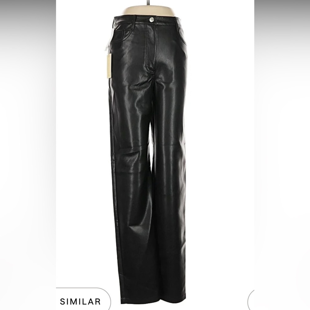 ARITZIA WILFRED FAUX LEATHER PANTS: Only worn once!